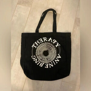 Anine Bing Therapy Sounds the Spirit of LA Tote Black & White